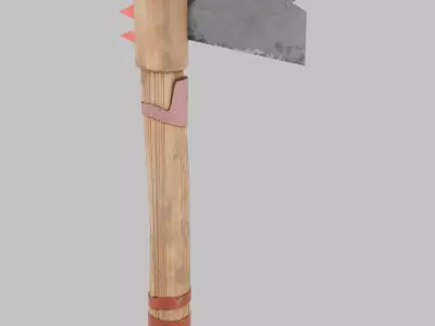 High Quality Medieval Axe  3D model