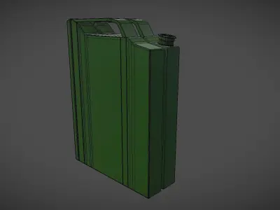 Jerrycan canister Low-poly 3D model
