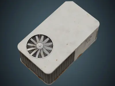 Rooftop AC Unit 3B Low-poly 3D model