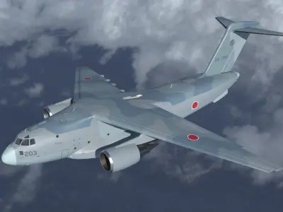 Kawasaki C-2 3D model buy