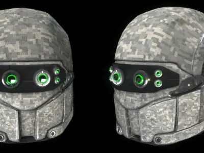 Mk VI Legio Tactical Helmet Low-poly 3D model