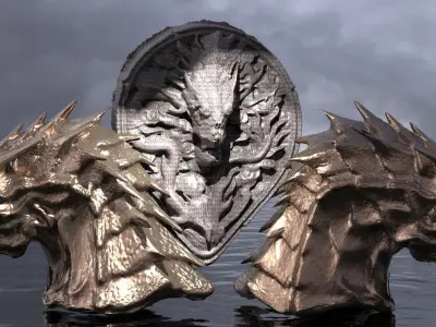Great Wyvern Head Collection 1 3D model