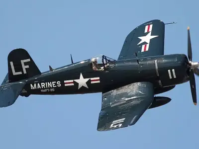 Vought F4U Corsair 3D model shop