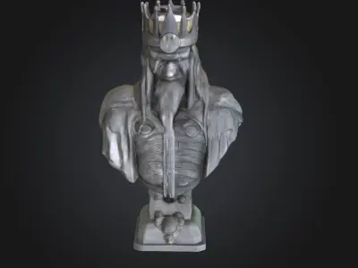 Medieval Chess Set - Historical Chess Set - Knight Chess Set 3D print model