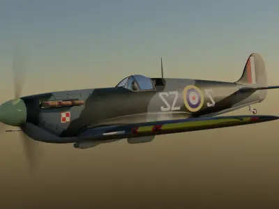 Spitfire Mk Vb 3D model