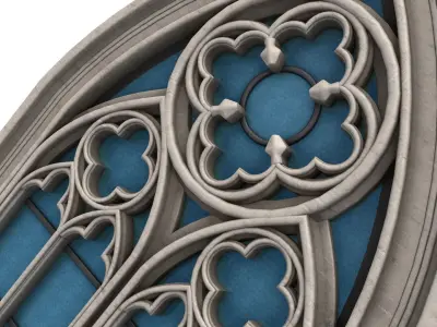 Gothic Window 3D model get