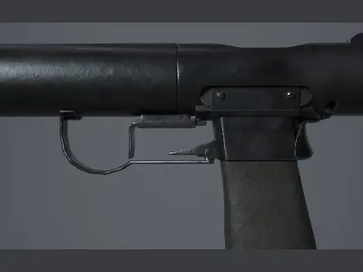 World War II - Welrod Silenced Pistol - PBR and Game Ready Low-poly 3D model