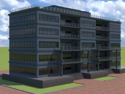 Corporate Building 3D model