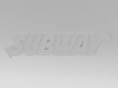 Subway Logo 3D model
