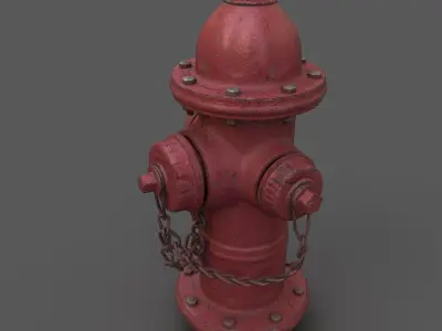 Game Ready  Fire Hydrant Free low-poly 3D model
