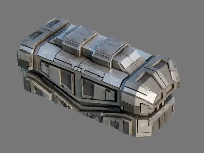 Sci Fi Container 1 3D model purchase