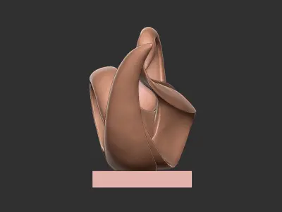 swan sculpture 3D model buy