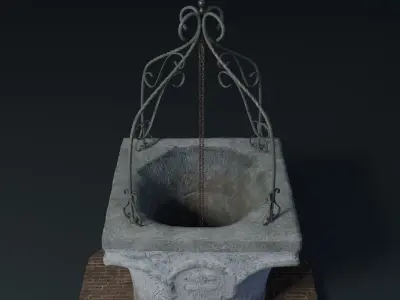 Water well 3D model buy