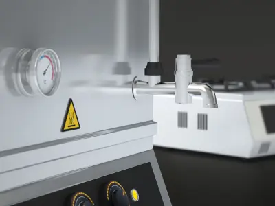 Professional Kitchen Machines - Toaster - Tea Machine - Cooker Low-poly 3D model