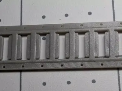 1-25th scale e-track rails 3D print model