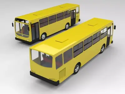 City Bus  Low-poly 3D model purchase