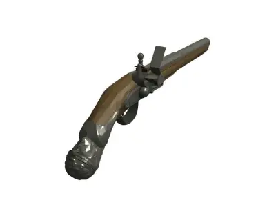 Doglock Handgun HVIII 3D model