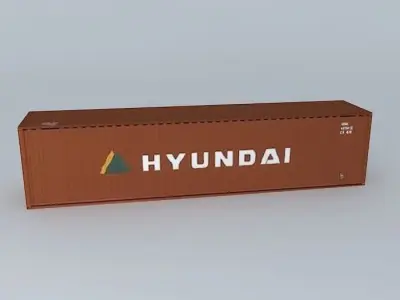 Hyundai Container 40 Free 3D model