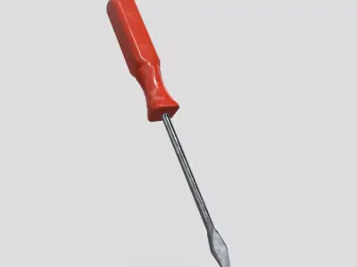 CC0 - Screwdriver Free low-poly 3D model