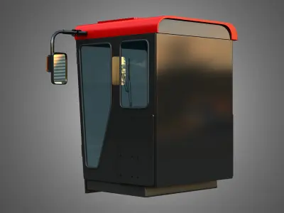 Case Combine 1688 Cabin 3D model