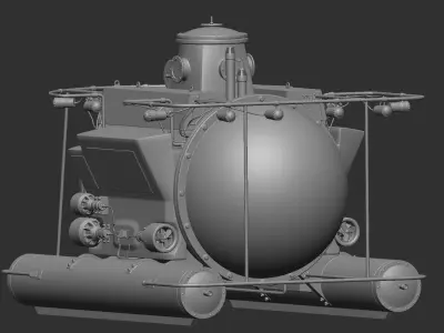 Submarine 3D Printable 3D print model