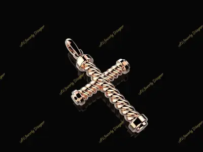 AV Designe 251 Cable Cross Pendant  3D print model
