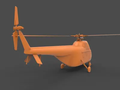 Sikorsky H-19 3D print model