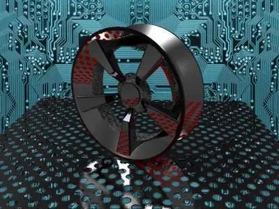 Alloy wheel rim Free 3D model
