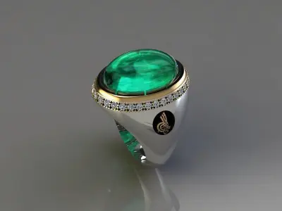 Turkish Ring Set  Antique Style 3D Printable Rings Pack of 3 3D print model