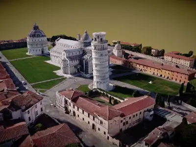 Piazza dei Miracoli - Pisa - Videogrammetry scan 3D model