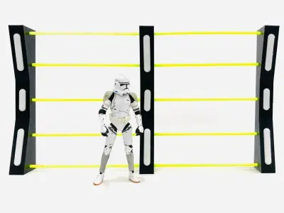 Sci Fi Security Fence 3D print model