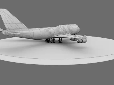 3D Airplane Free 3D model