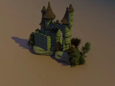 castle 3D model shop
