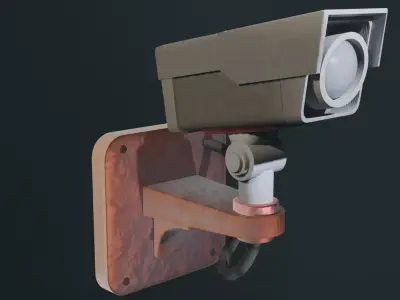 PBR Surveillance Security Camera - Game Ready Industrial CCTV 4K Low-poly 3D model