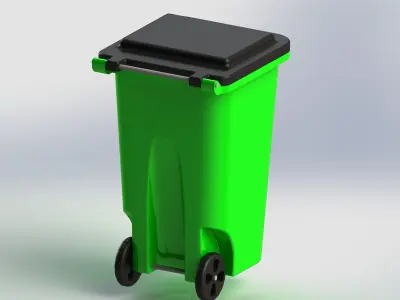 Trash Can 3D model shop