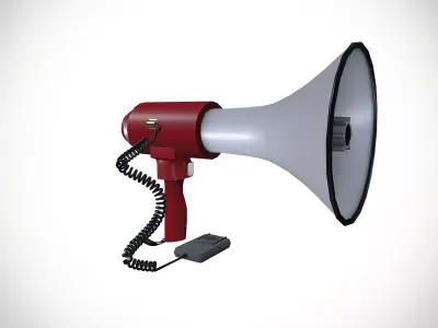 Portable Mega Phone Low-poly 3D model