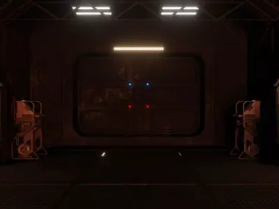 Futuristic command center 3D model 3D model