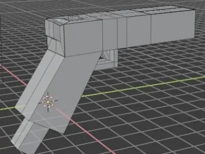 3D gun model 3D model purchase