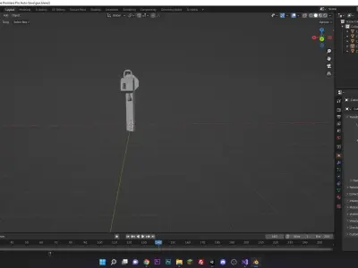 simple Pistol Free 3D model
