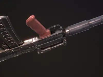 OTs-14 Groza Low-poly 3D model