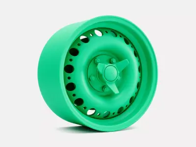 15x8 Dunlop D Type Wheel and Brake 3D print model