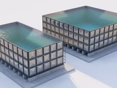 process water tank 3D Model 3D model