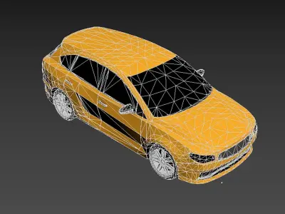 SUV Car Low poly Low-poly 3D model