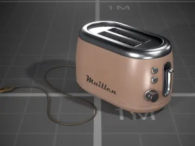 Vintage Toasters Low-poly 3D model