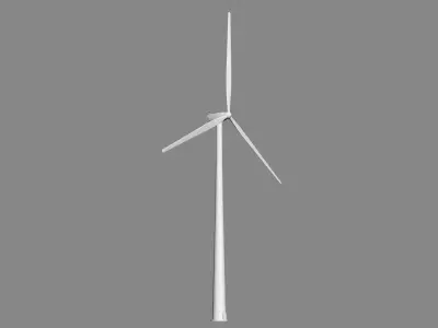 Wind Turbine Animated 3D model purchase