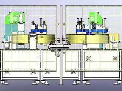 Relay automatic assembly line 3D model