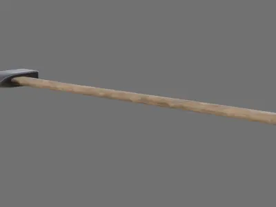 Axe 2A Low-poly 3D model