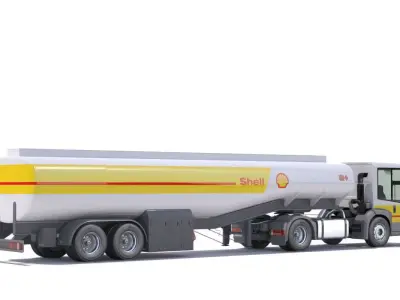 Mercedes Econic  airport refueler 3D model