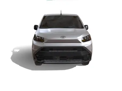 Toyota Pro Ace City Van Electric Low-poly 3D model