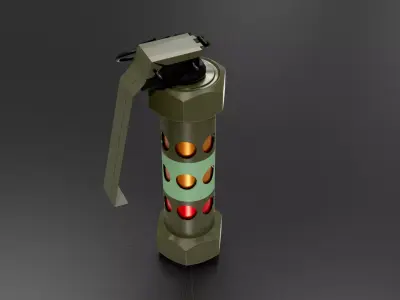 M84 Grenade Low-poly 3D model